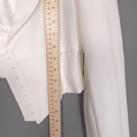 Bardot New Marcella Corset Blazer MEDIUM Orchid White Asymmetric Top Jacket - Picture 7 of 15